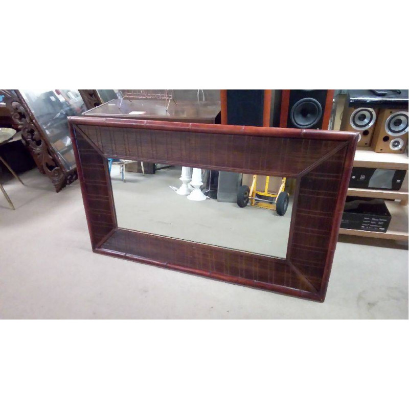 GRAND MIROIR ROTIN RECTANGLE