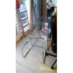 PAIRE DE CHAISES PLEXIGLAS