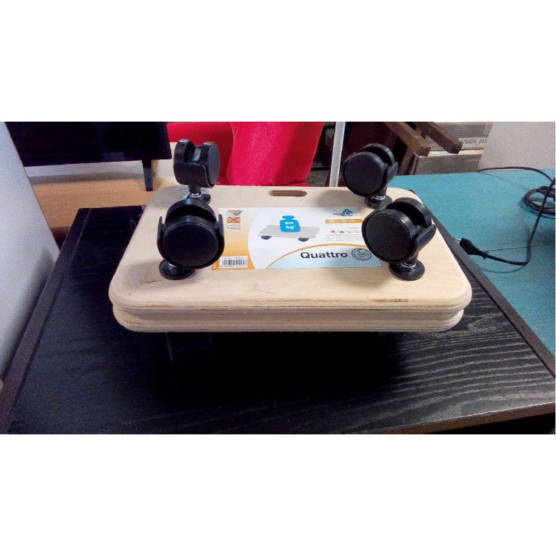 PAIRE DE PLATEAUX ROULANTS