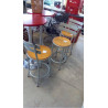TABOURET BAR METAL ET BOIS 