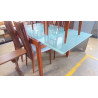 TABLE EN VERRE DÉPOLI EXTENSIBLE (240 X 95)