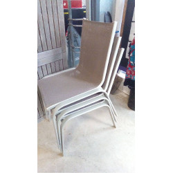 LOT DE 3 CHAISES TOILE...
