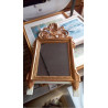 MIROIR BOIS DORÉ FEUILLE