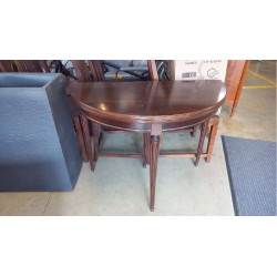 TABLE ACAJOU DEMIE LUNE...