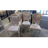 ENSEMBLE DE CHAISES ET FAUTEUILS TAPISSÉS