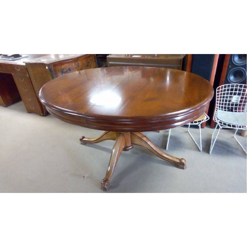 TABLE OVALE MERISIER 2 ALLONGES