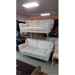 CANAPÉ CUIR BLANC NATUZZI L\'UNITÉ