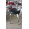 TABOURET SIMILI CHROME