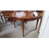 TABLE RONDE RENÉ TROTEL MERISIER 2 ALLONGES EXT (QUALITÉ +++)