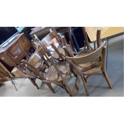 LOT DE 8 CHAISES BISTROT
