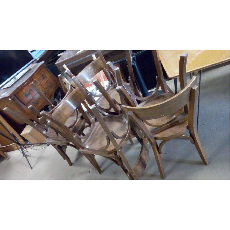 LOT DE 8 CHAISES BISTROT