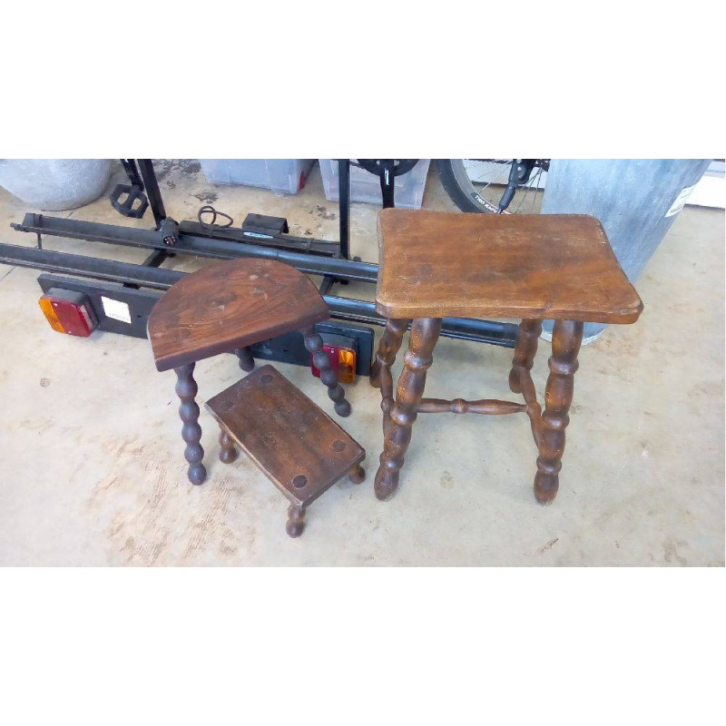 TABOURET CHÊNE