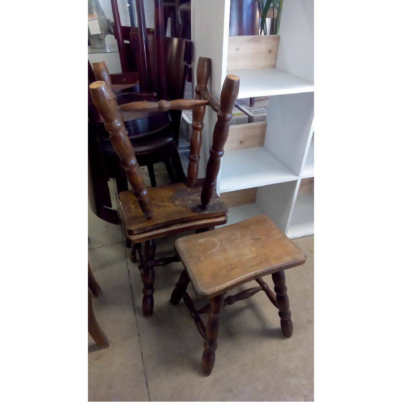 TABOURET BOIS 4 PIEDS