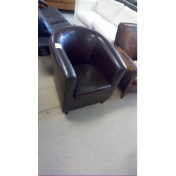 FAUTEUIL SIMILI MARRON