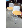 PAIRE DE TABOURETS PIVOTANTS