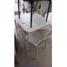 TABLE DE JARDIN ALUMINIUM 70X70X75 (REFUS LIVRAISON INTERNET) VALEUR 199