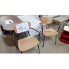 PAIRE DE FAUTEUILS STYLE SCOLAIRE ( REFUS INTERNET)