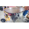 TABLE MAC SPARK DESSUS CHÊNE OVALE