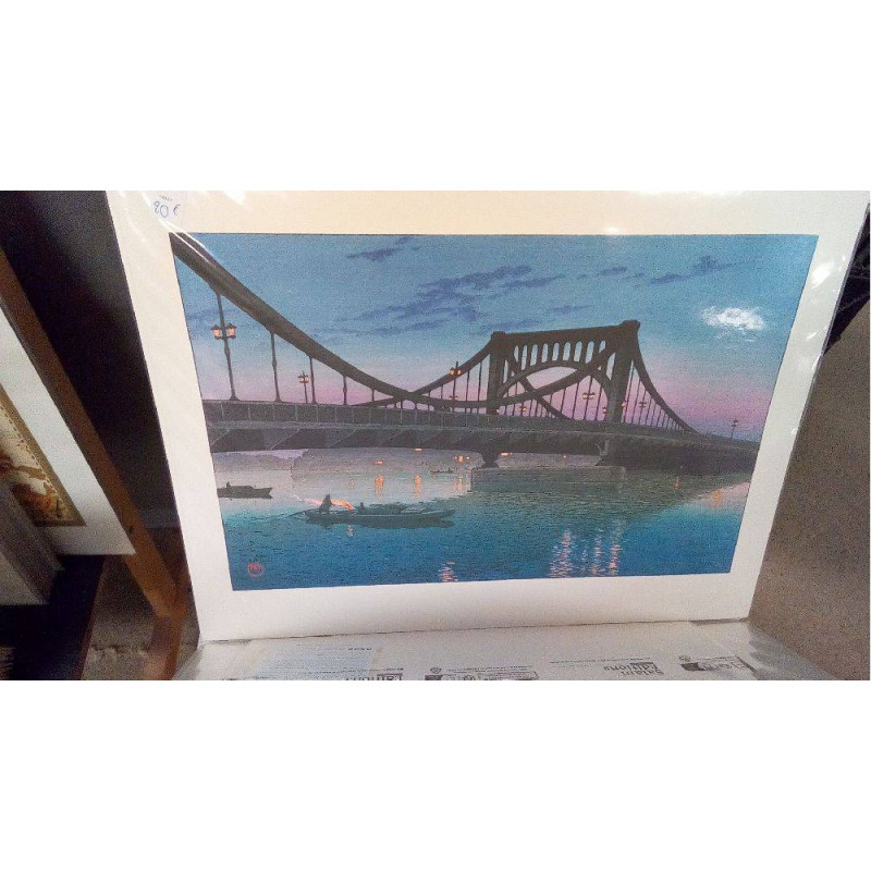 REPRO KAWASE HASUI LE PONT KIYOSU