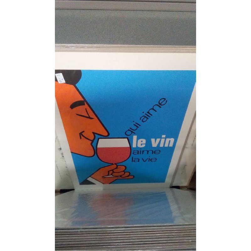 REPRO QUI AIME LE VIN AIME LA VIE (GM)
