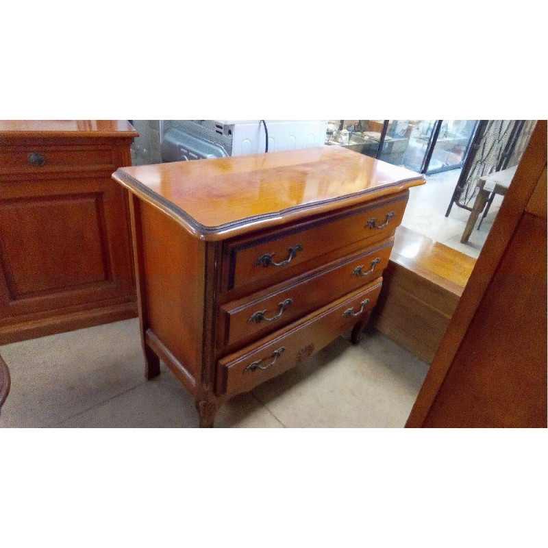 COMMODE MERISIER 3 TIROIRS