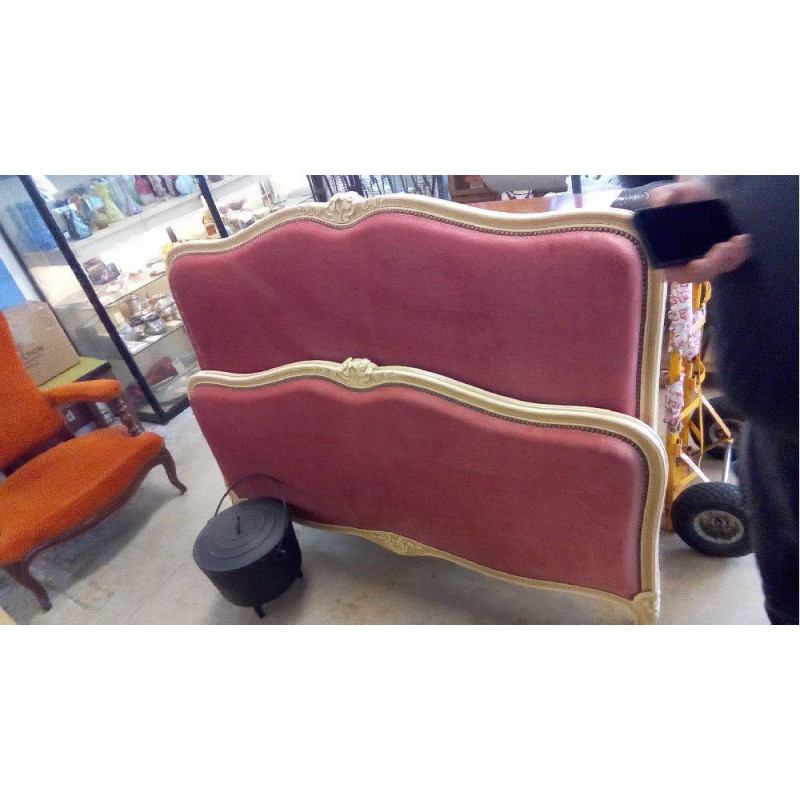 LIT STYLE LOUIS XV VELOURS ROSE 140X190