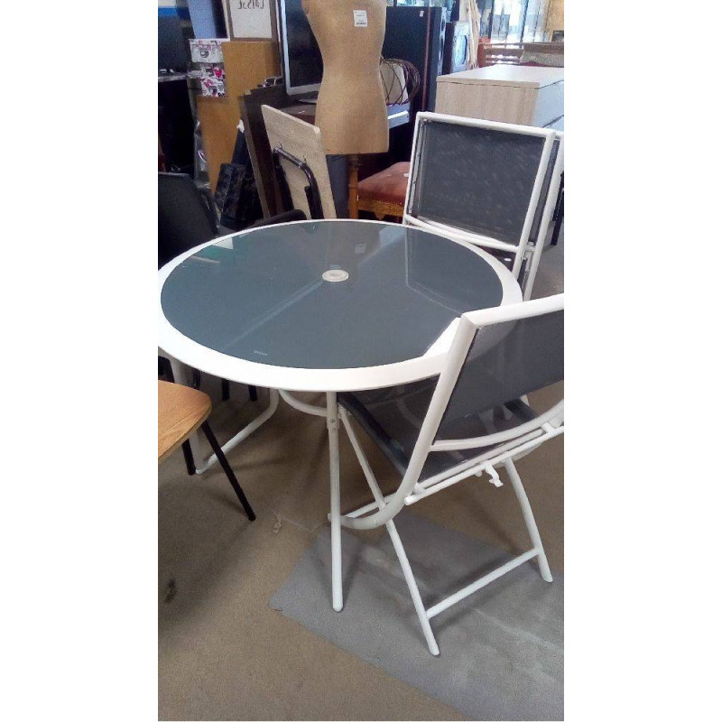 TABLE DE JARDIN 4 CHAISES PLIANTES IMPUTRESCIBLES