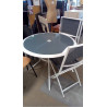 TABLE DE JARDIN 4 CHAISES PLIANTES IMPUTRESCIBLES