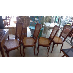 CHAISES CANNÉES X4