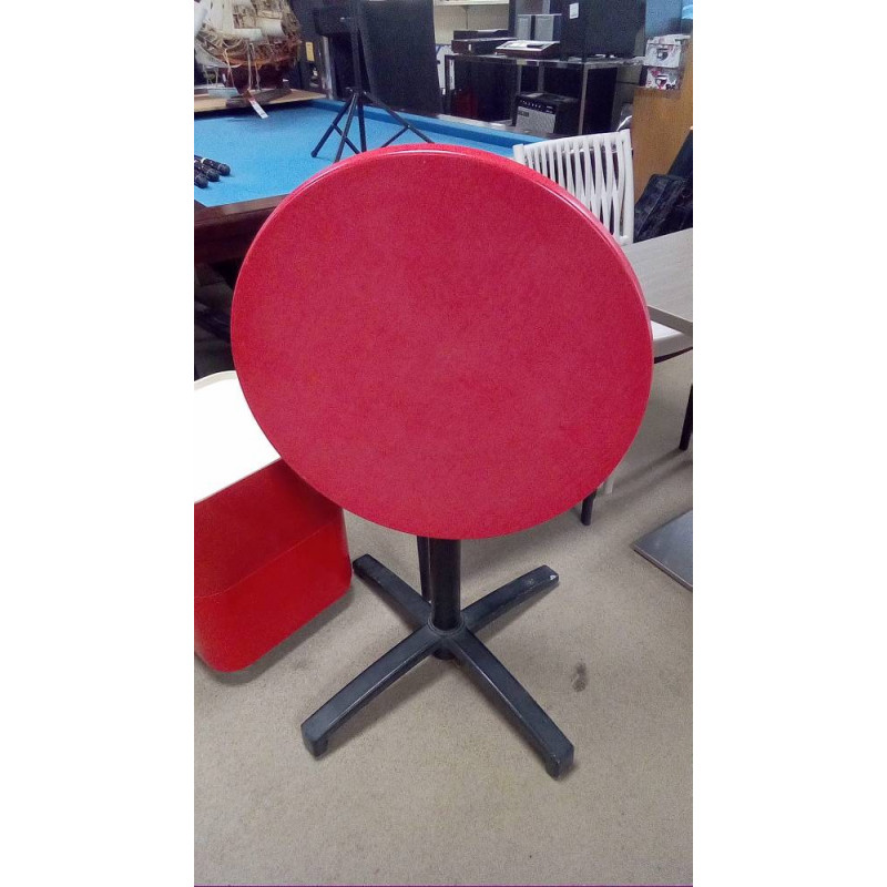 TABLE BISTROT ROUGE OU NOIRE BASCULANTE