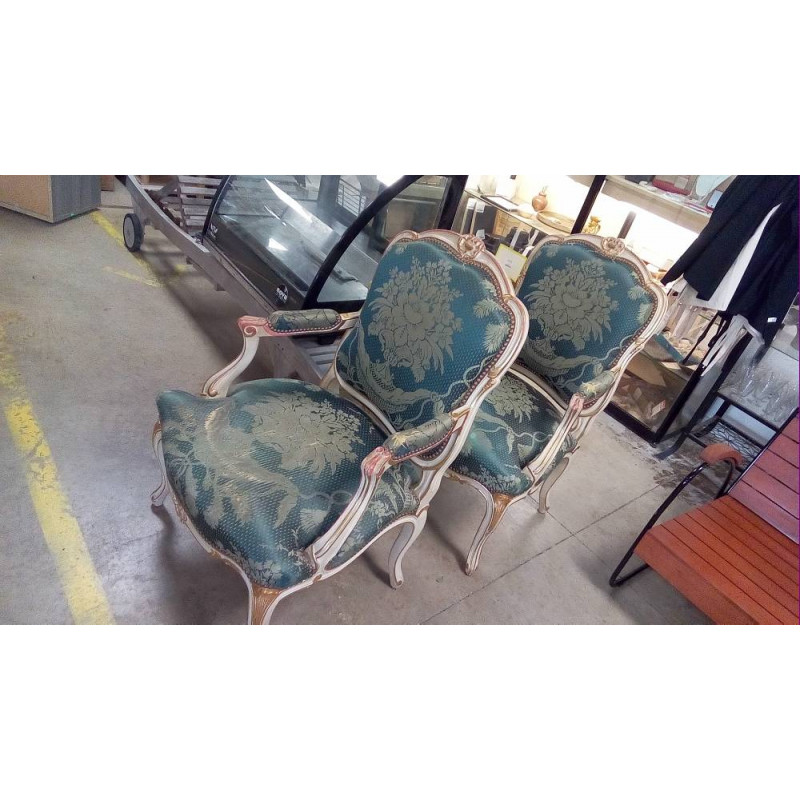 PAIRE DE FAUTEUILS ALLOT FRÈRES LOUDEAC MODÈLE ROCHEFORT