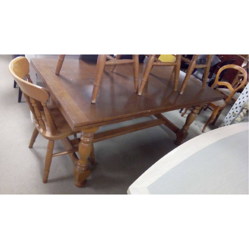TABLE CHÊNE ALLONGES À L\'ITALIENNE