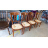 CHAISES PAILLÉES X4