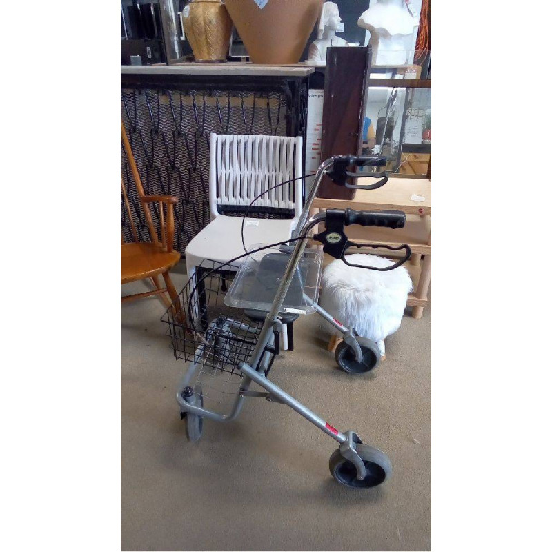 DEAMBULATEUR AVEC PANIER ET PLATEAU AMOVIBLE