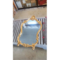 MIROIR DORÉ RÉSINE