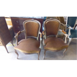 FAUTEUIL VELOURS LA PAIRE...
