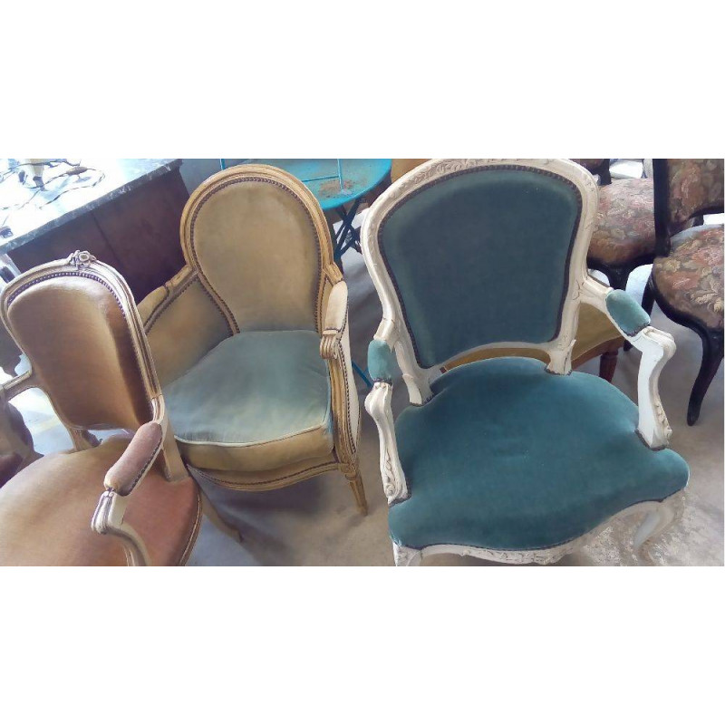 FAUTEUIL VELOURS L\'UNITÉ