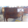 COMMODE BOMBÉE BOIS DE ROSE STYLE LOUIS XV