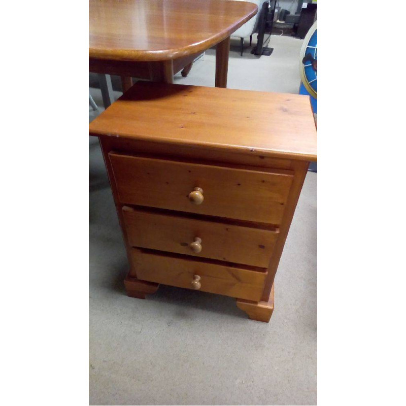 MEUBLE D\'APPOINT PIN 3 TIROIRS