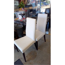 PAIRE DE CHAISES TISSU