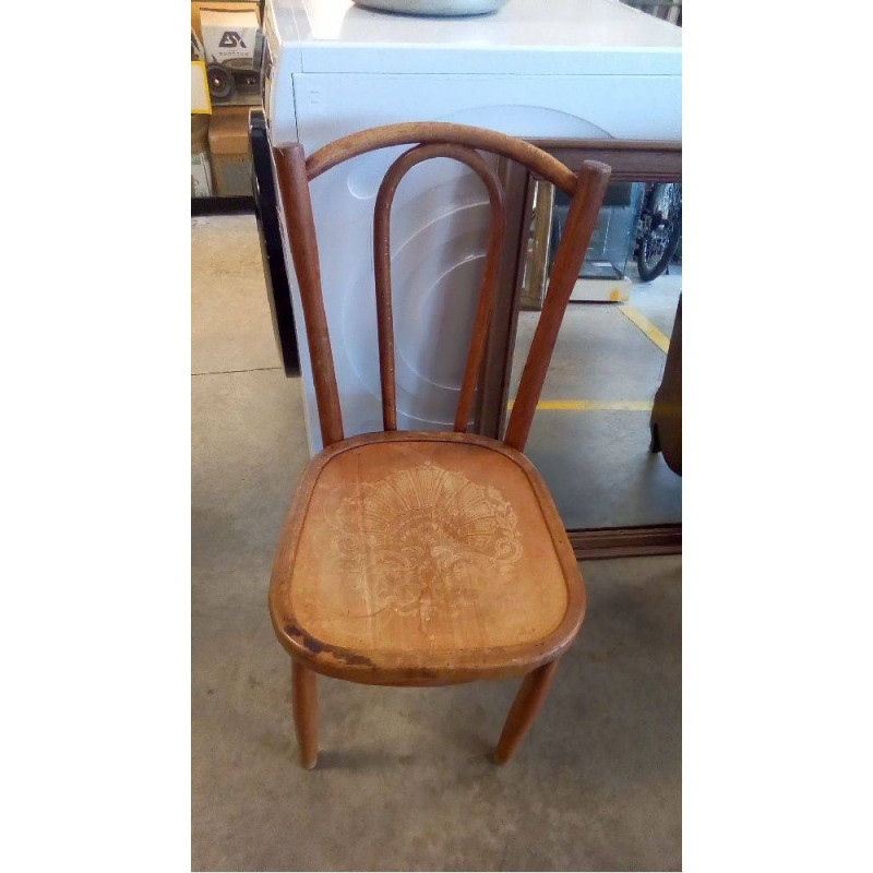 CHAISE BOIS COURBÉ BASSE