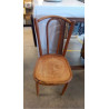 CHAISE BOIS COURBÉ BASSE