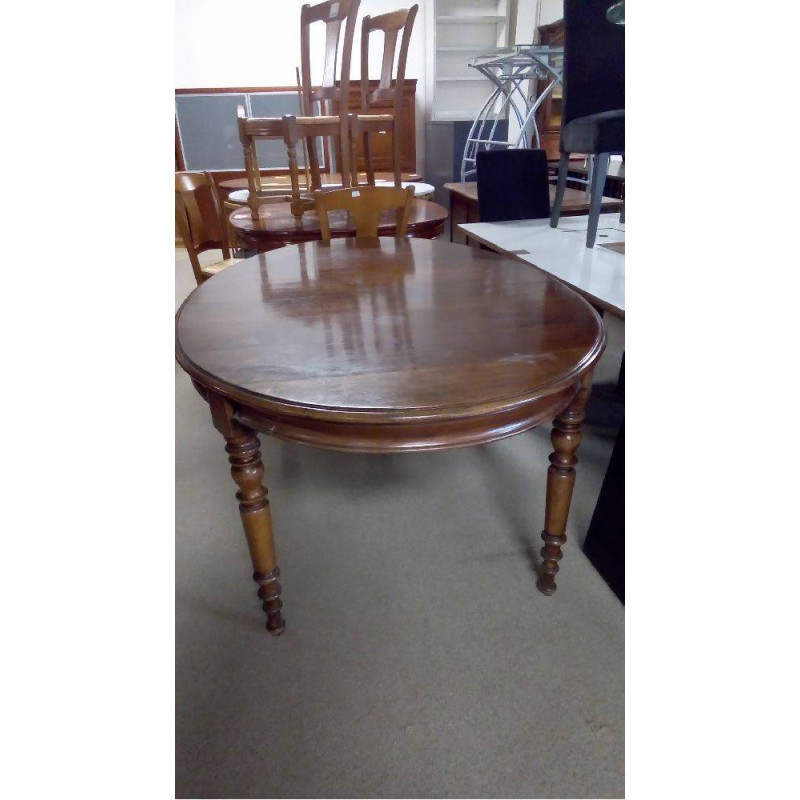 TABLE OVALE MERISIER 1 ALLONGE EXT