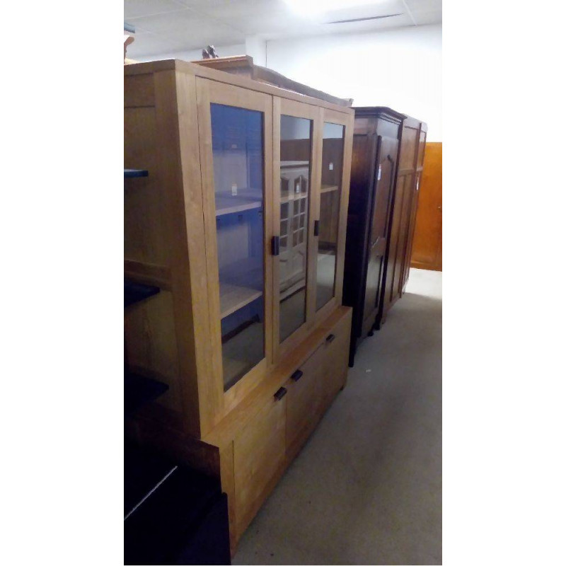 BUFFET VITRINE STYLE MODERNE 6 PORTES