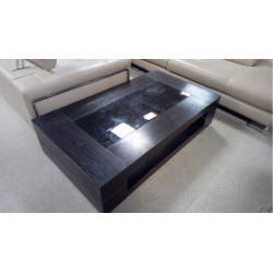 TABLE BASSE MODERNE VERRE FUMÉ