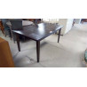 TABLE TECK FONCÉ 2 ALLONGES EXT