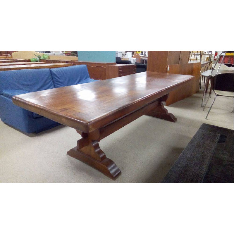 TABLE MONASTÈRE ( 1 SEULE PLANCHE MASSIVE ) 240CM X 90CM