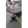 TABLE BISTROT CHÊNE ET FONTE