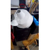 PLAFONNIER TOLE BLANCHE ÉMAILLÉE 