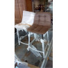 LOT DE 3 TABOURETS DE BAR 4 PIEDS
